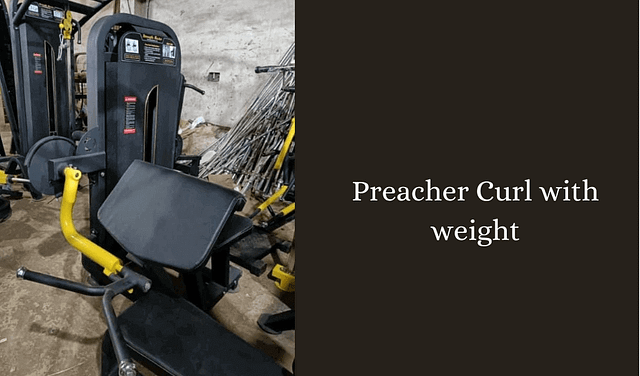 preacher curl with weight